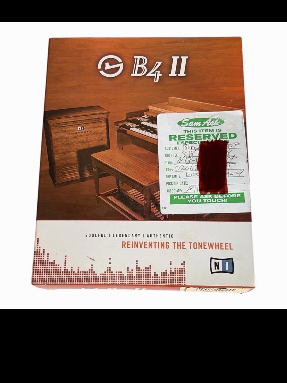 🔥 Native Instruments B4 II Organ Software Complete Box CD Manual Serial Number🔥